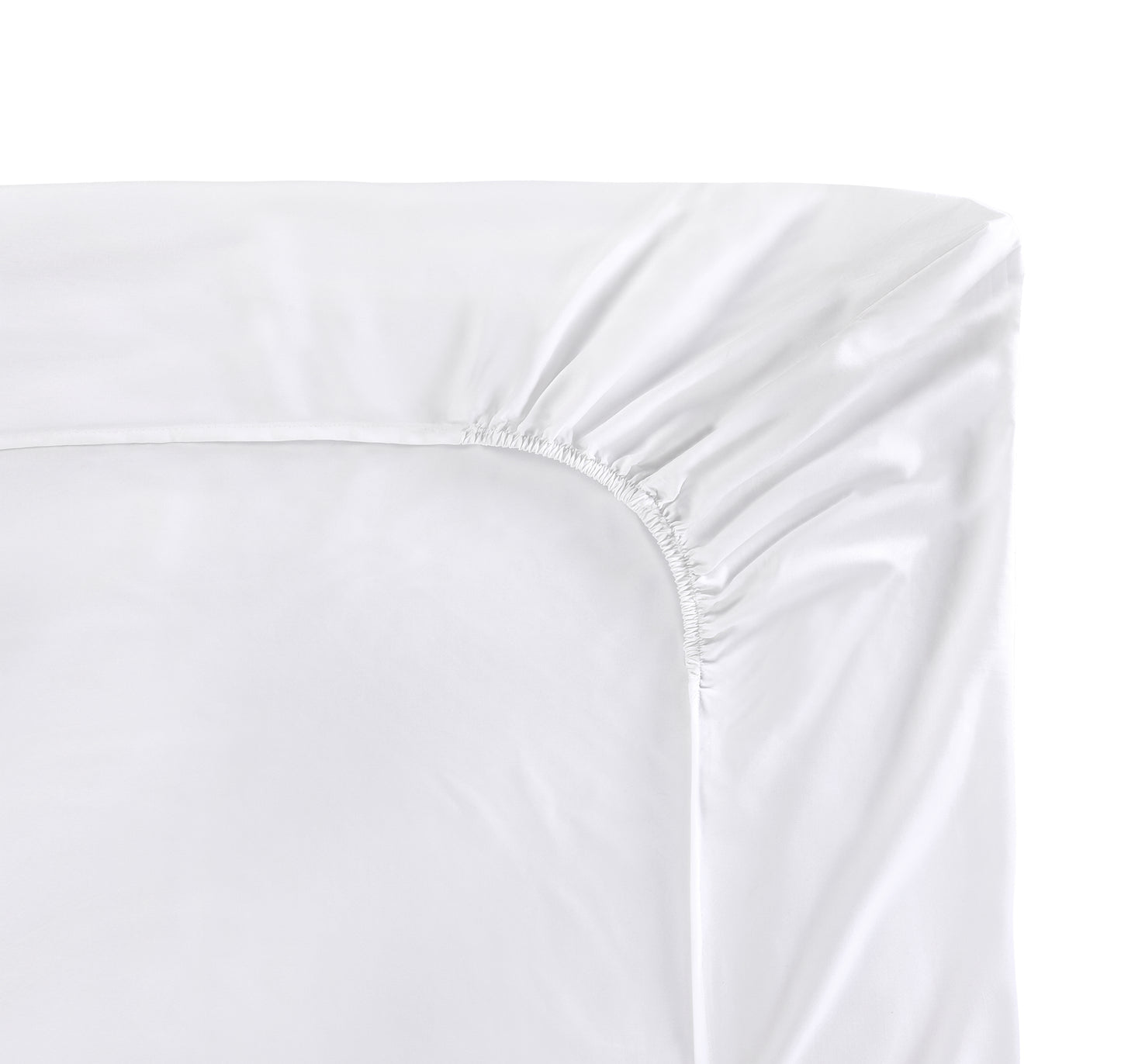 Microfiber Fitted Bedsheet White - Double