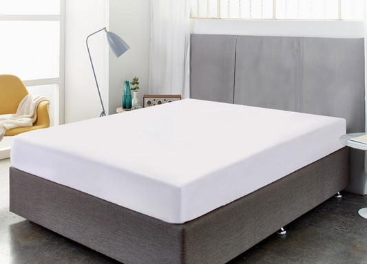Microfiber Fitted Bedsheet White - Double