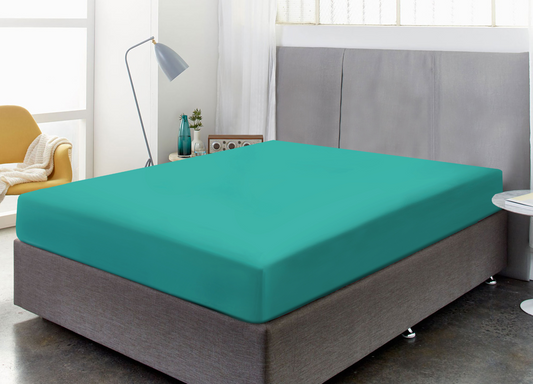 Microfiber Fitted Bedsheet Teal - Double