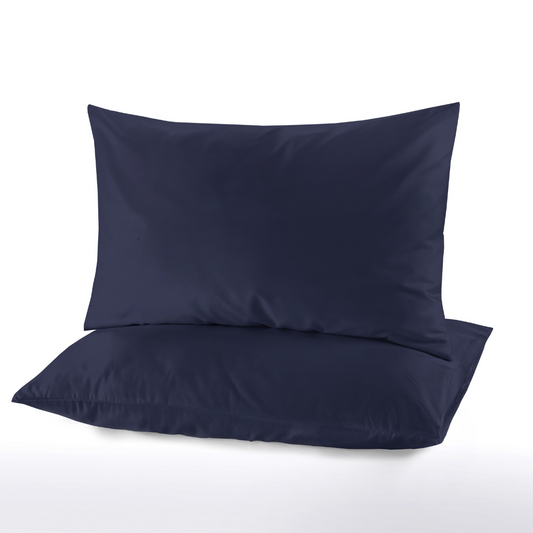 Microfiber Pillowcase Navy - Pack of 2