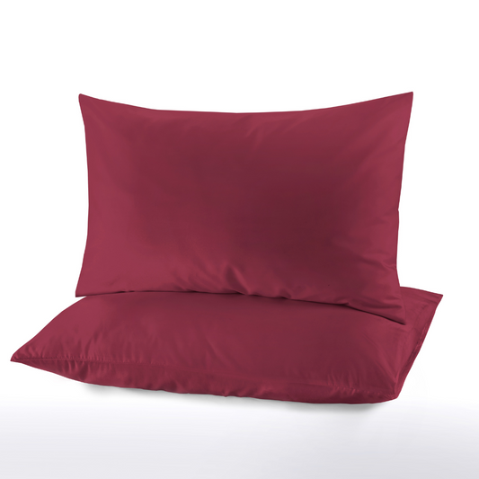 Microfiber Pillowcase Maroon - Pack of 2