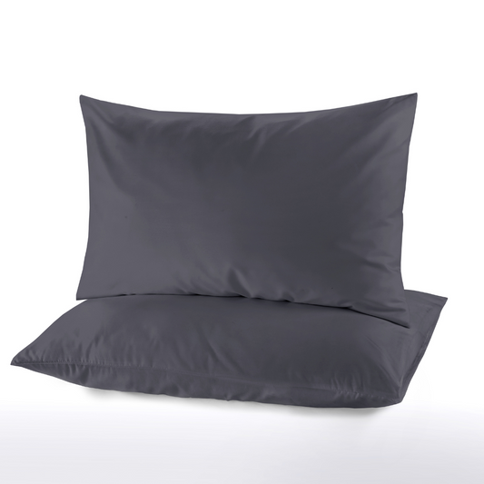 Microfiber Pillowcase Grey - Pack of 2