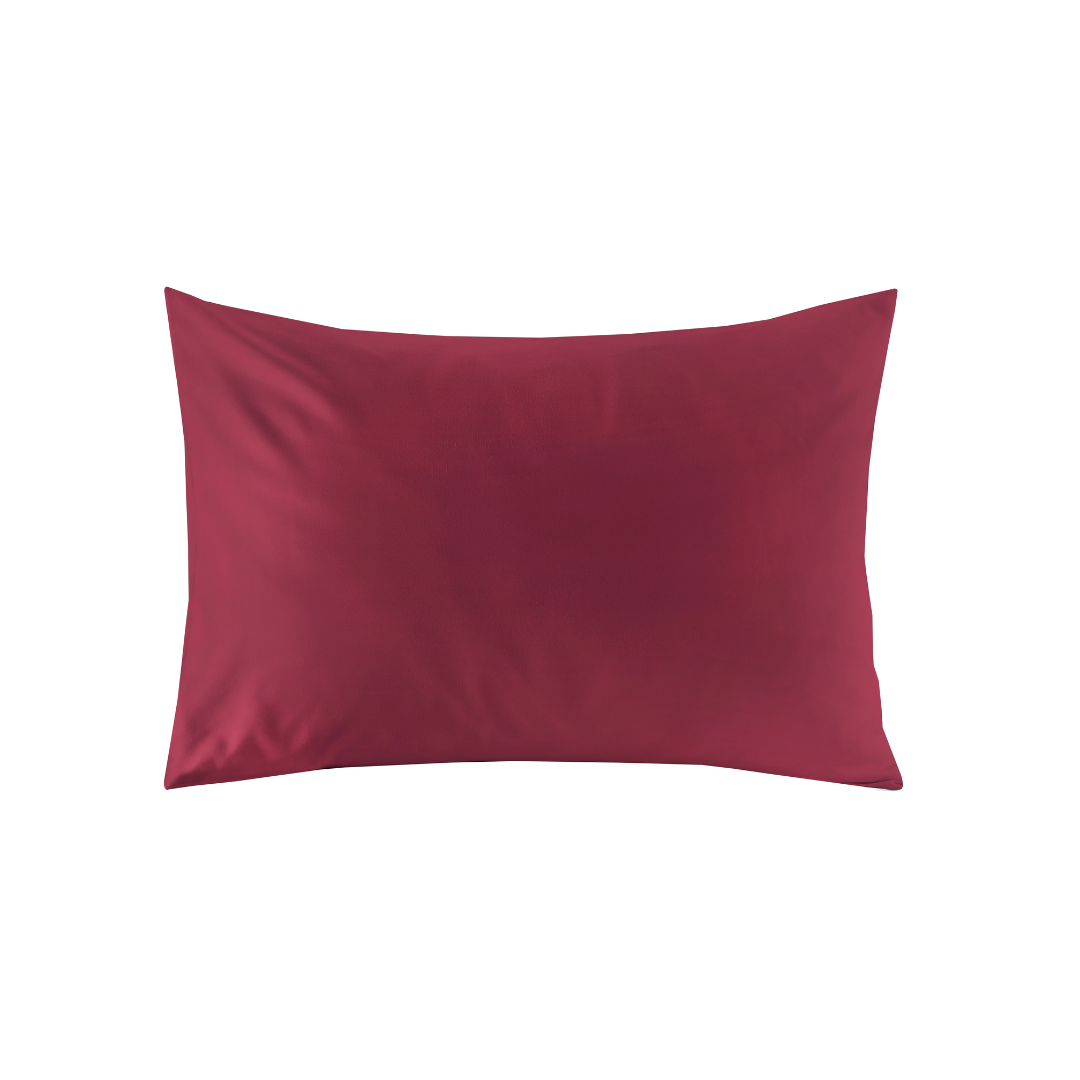 Microfiber Pillowcase Maroon - Pack of 2