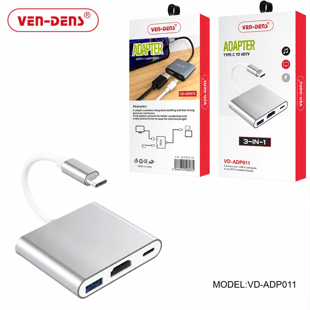 ADAPTER (HDTV + Lightning) Type-C to HDTV