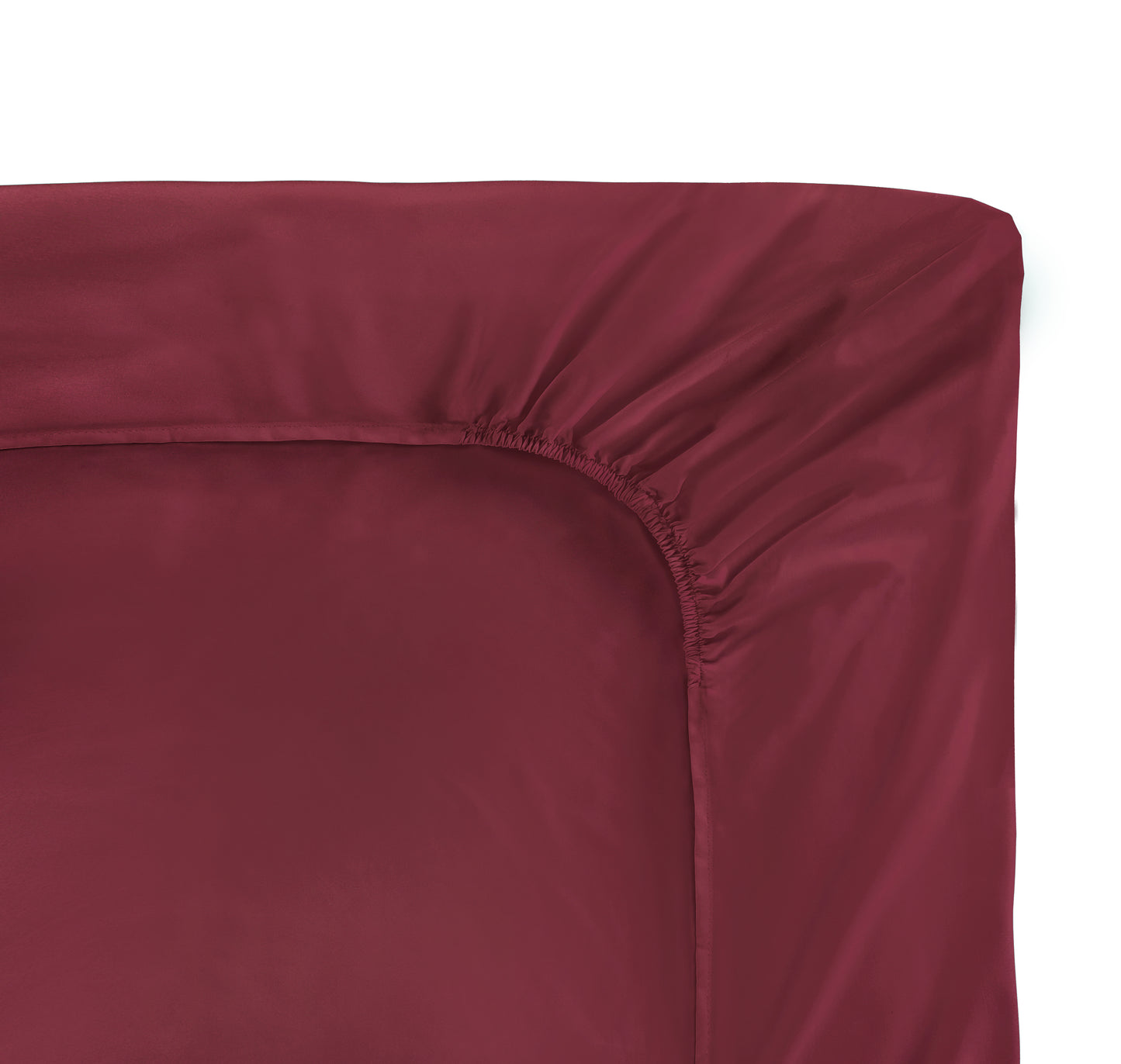 Microfiber Fitted Bedsheet Maroon - King