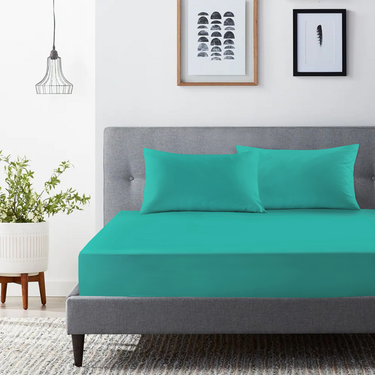 Microfiber Fitted Bedsheet Teal - Double