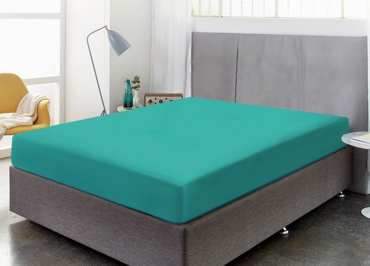 Microfiber Fitted Bedsheet Teal - Single