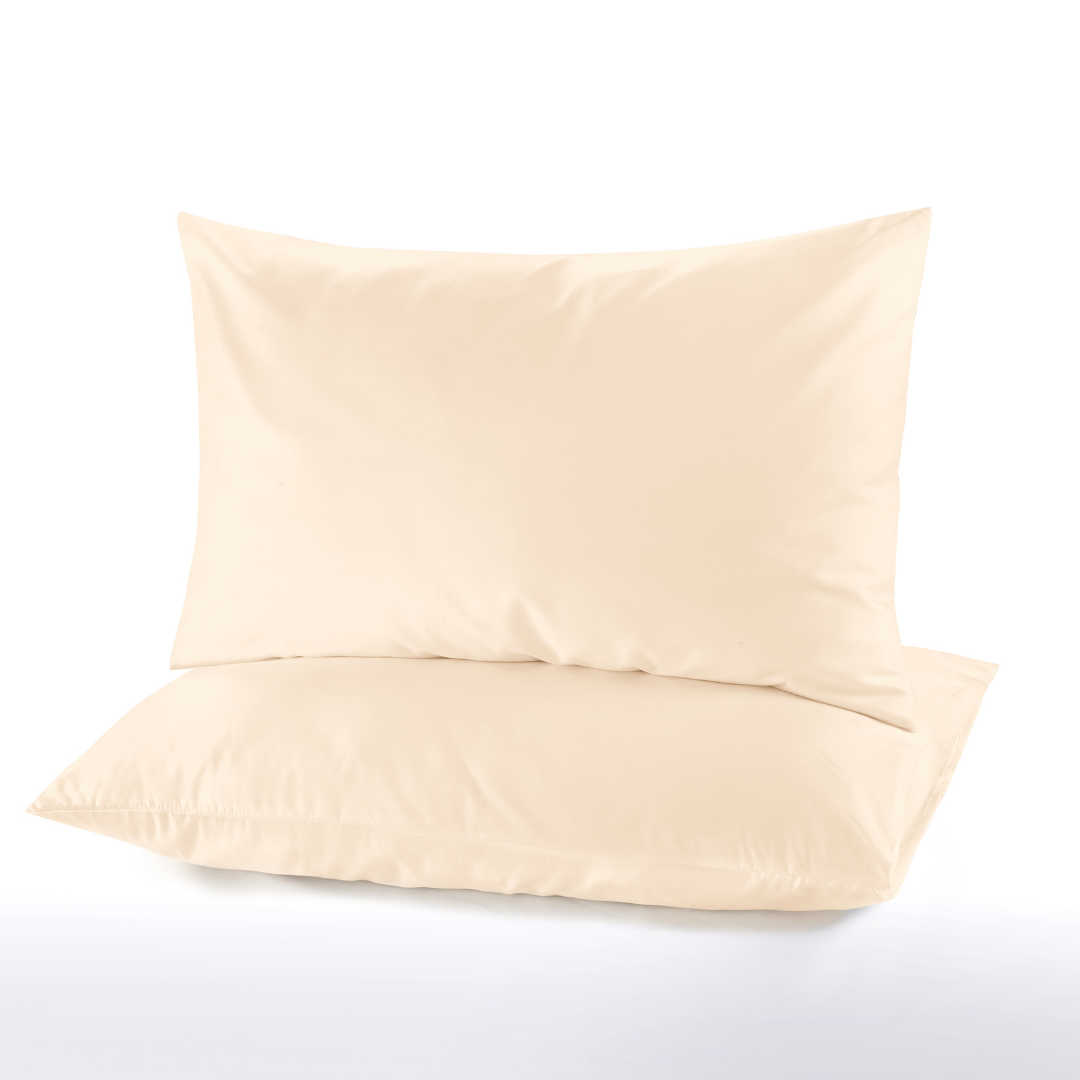 Microfiber Pillowcase Beige - Pack of 2