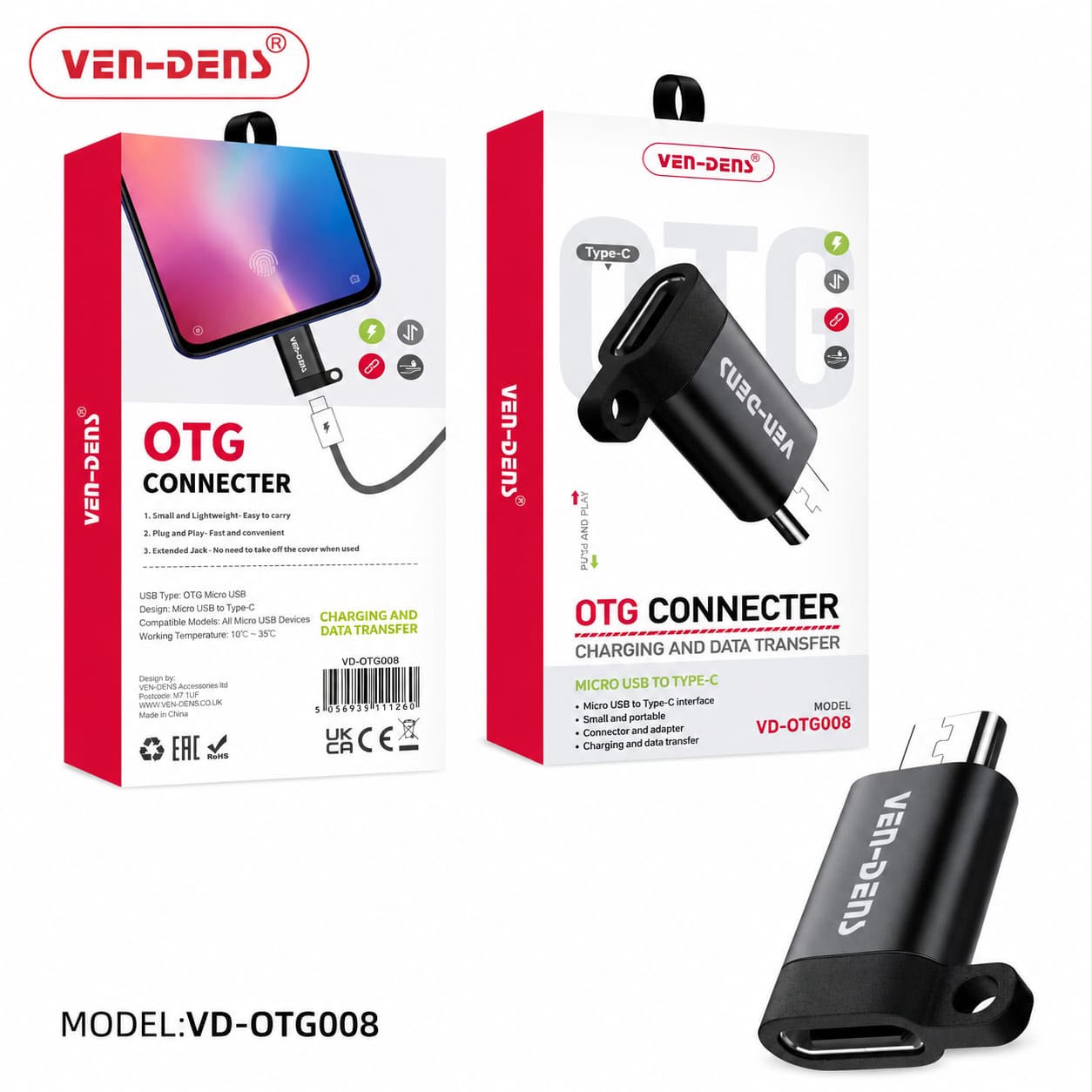 OTG Connector Charging and Data transfer