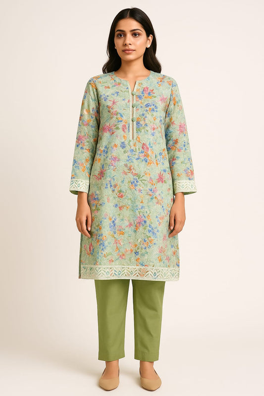 Flower Forest - 2 Peice Stitched Cotton